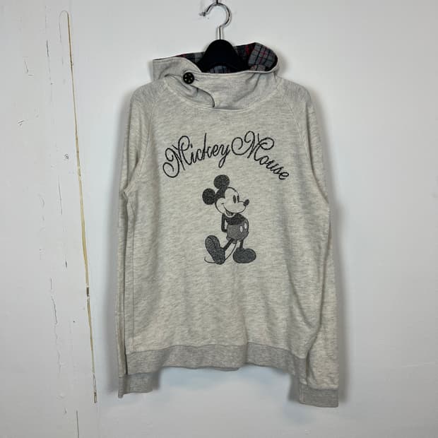 디즈니 그레이 미키마우스 후드티 