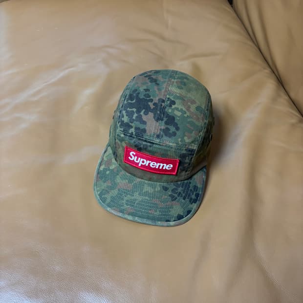 Supreme 슈프림 밀리터리 카모 캠프캡 모자 (Washed Camo)