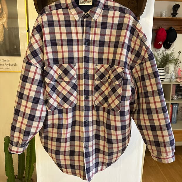 VOTE Japan 체크 셔츠 자켓 (M)