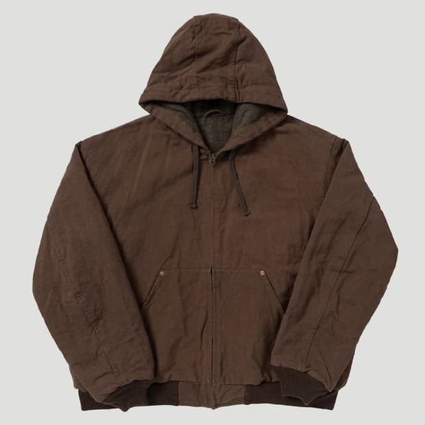 캡틴선샤인 Cotton Hemp Hoody Jacket - Brick
