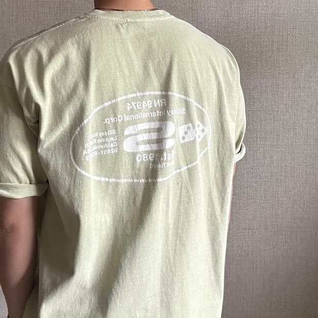 스투시 오발 코프 피그먼트 다이드 반팔 티셔츠 XL