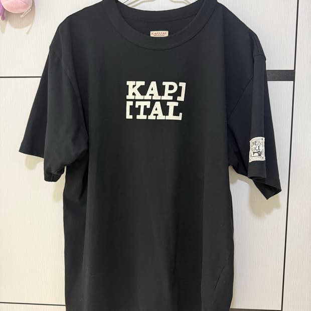 캐피탈 루키 크루넥 로고 티셔츠 블랙 S