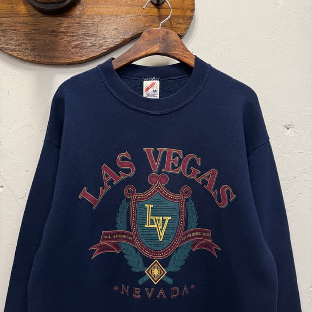 90s USA JERZEES LAS VEGAS 빈티지 스웻 셔츠