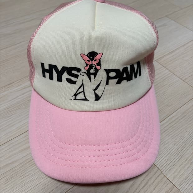 히스테릭 글래머 x P.A.M 에일리언 걸 메쉬캡 핑크