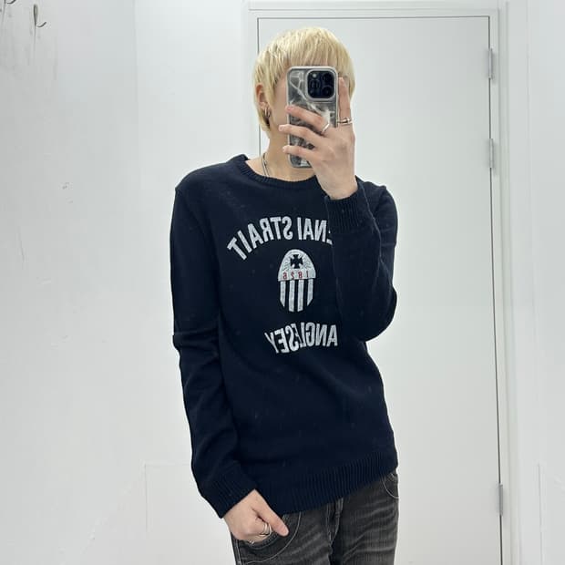 RAGEBLUE Cross Letting Knit