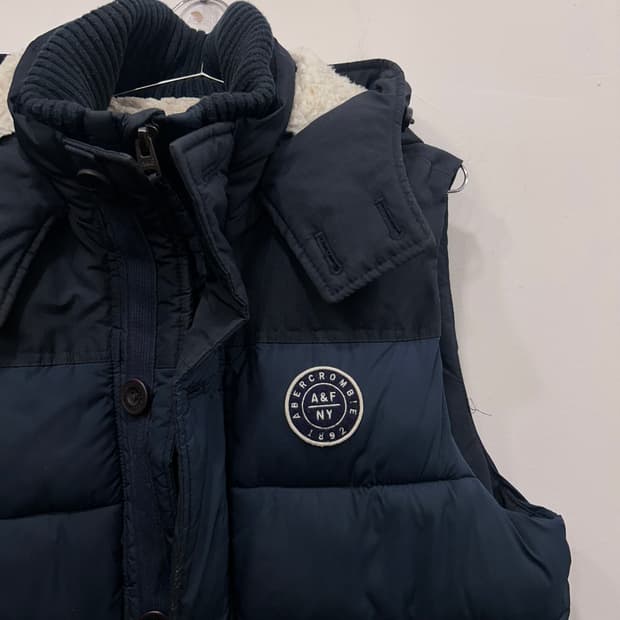 아베크롬비 앤 피치 이너 후리스 후드 패딩 베스트