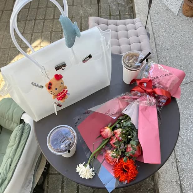 ๊ณ ํ๋ฆฌํฐ,๊ตญ๋ด์ ์) ์ ค๋ฆฌ ๋ฒํจ๋ฐฑ jelly birkin bag๐