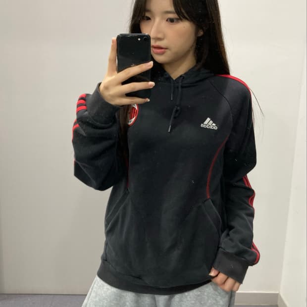 아디다스 AC밀란 후드티