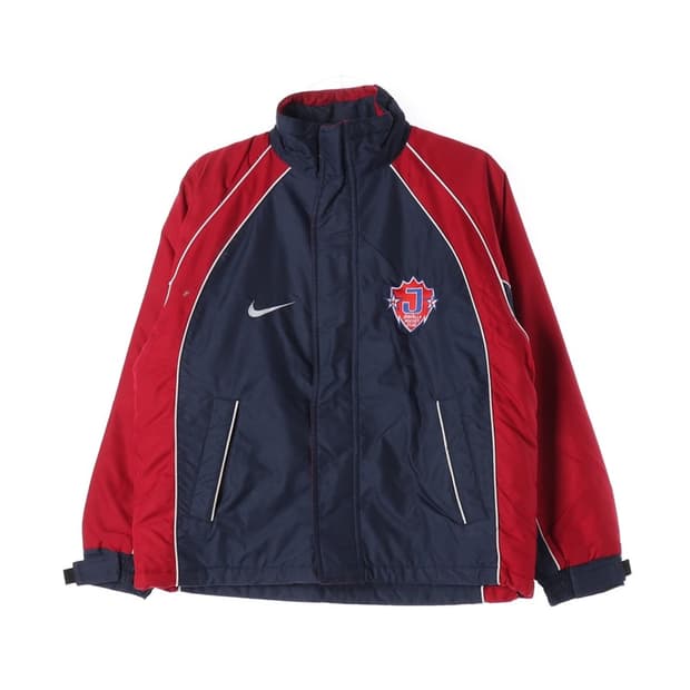 나이키 스우시 레드 네이비 올드스쿨 자켓 M