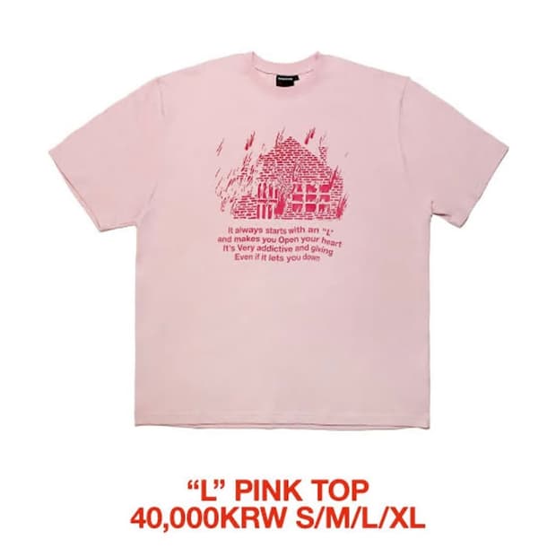 더발룬티어스 L pink top 티셔츠 m