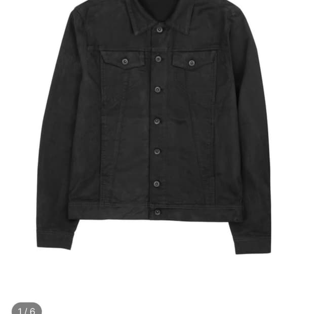 WAXED TRUCKER JACKET REDUX (BLACK)