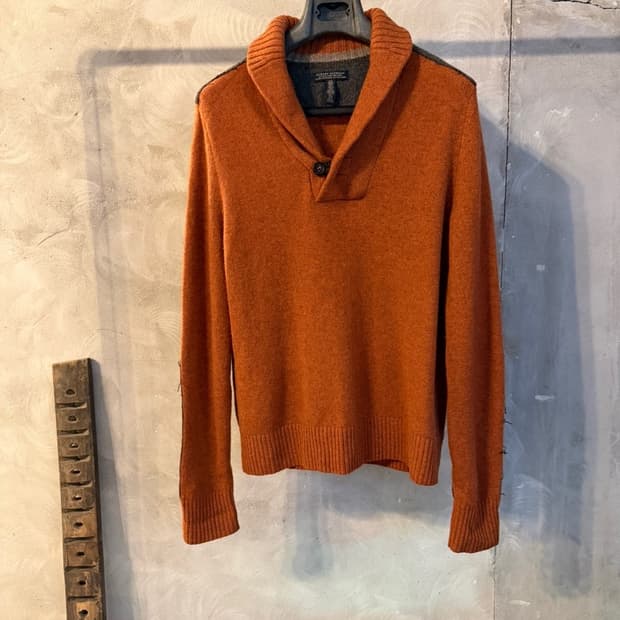 바나나 리퍼블릭 메리노울 숄칼라 니트 100