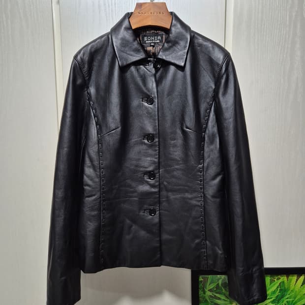 SONIA RYKIEL 블랙 양가죽 자켓