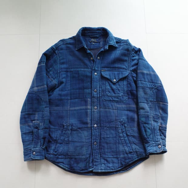 2017 F/W [S] 폴로 랄프로렌 인디고 패치워크 퀼팅자켓