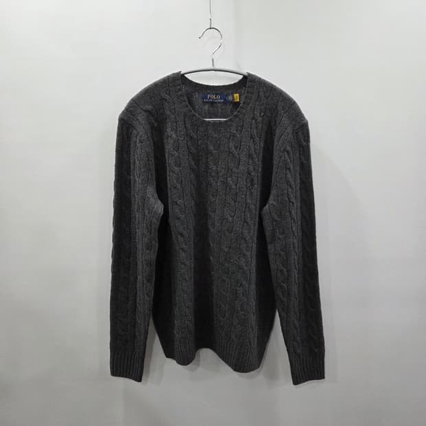 폴로랄프로렌 캐시미어 블랜드 울 케이블 니트 S