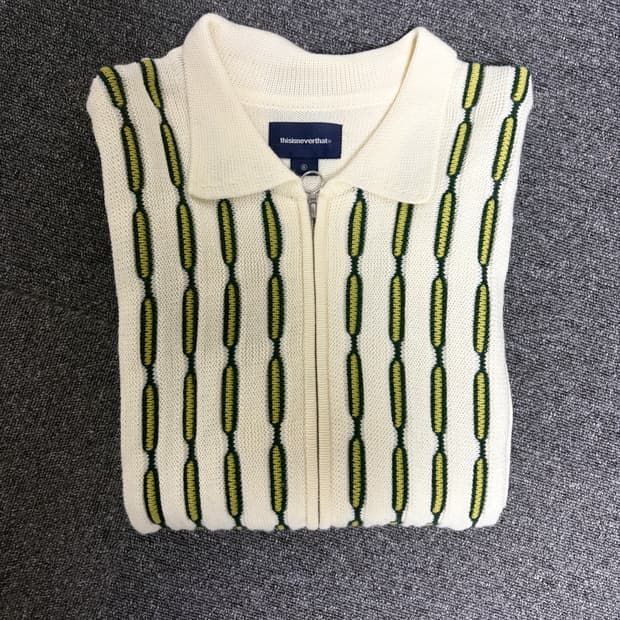 디네뎃 니트 집업