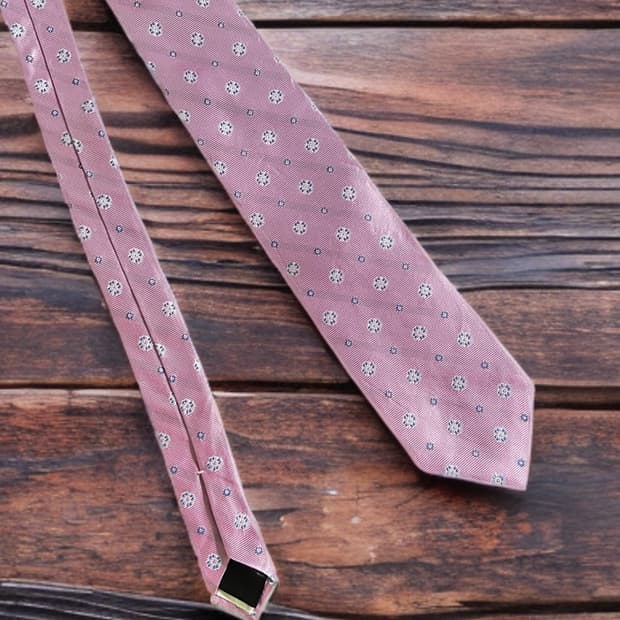 브룩스 브라더스 플라워 도트 패턴 타이 Made in USA