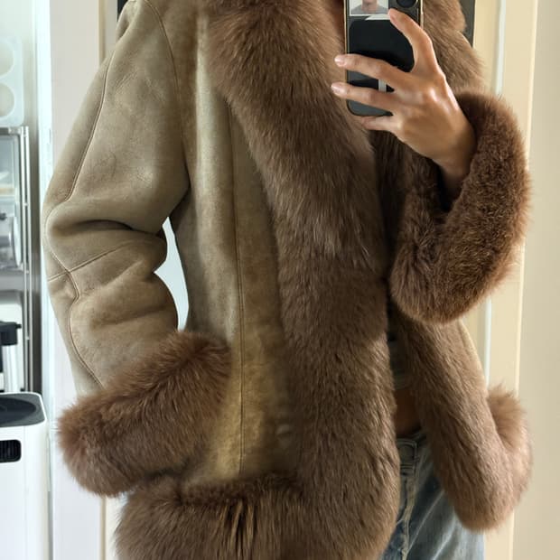 양털 리얼 무스탕 폭스 퍼자켓