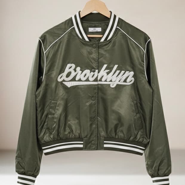 카키색 크롭 자켓 (S)