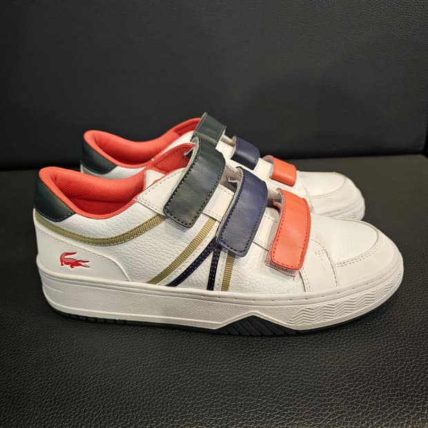 라코스테 벨크로 스니커즈 화이트