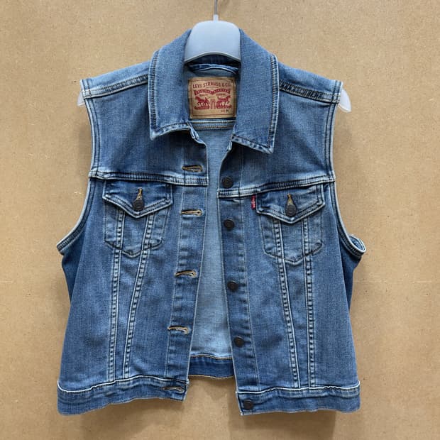 리바이스 우먼스 데님 베스트