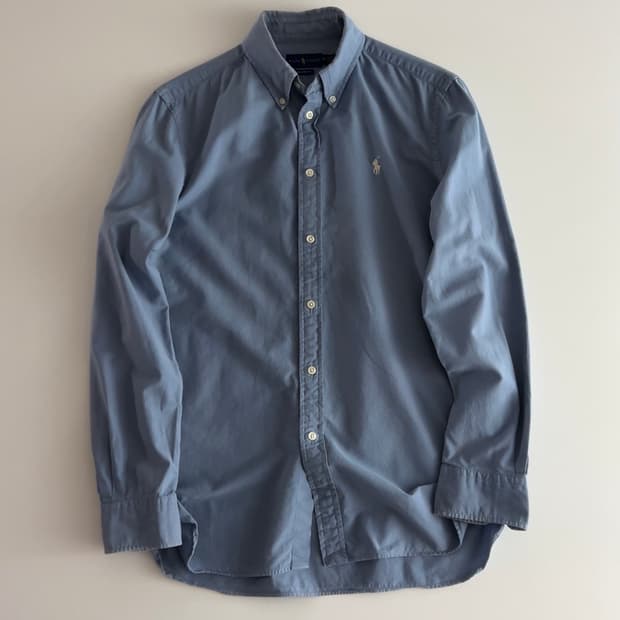 폴로 랄프로렌 워싱블루 솔리드 셔츠 M