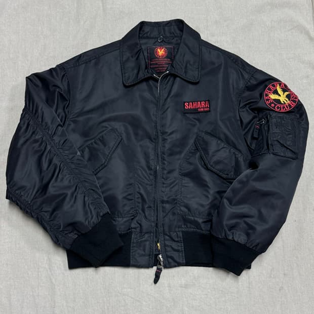 사하라 신슐레이트 패치 크롭 봄버 ma1 M