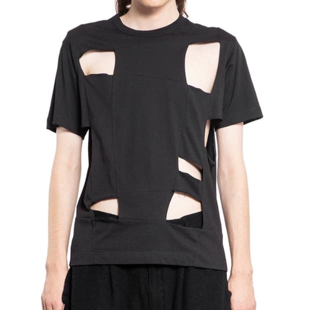 꼼데가르송 컷아웃 티셔츠 