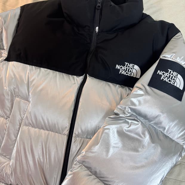 노스페이스 눕시 화이트라벨 노벨티 실버 M