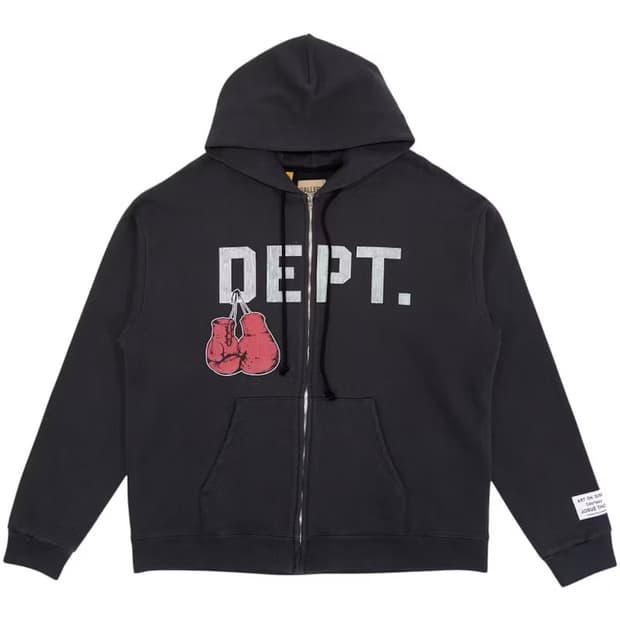 [XL] 갤러리디파트먼트 복싱 머치 후드 집업 블랙