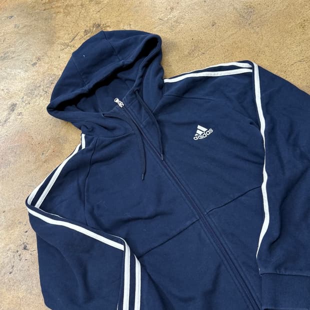 아디다스 네이비 트랙탑 후드집업