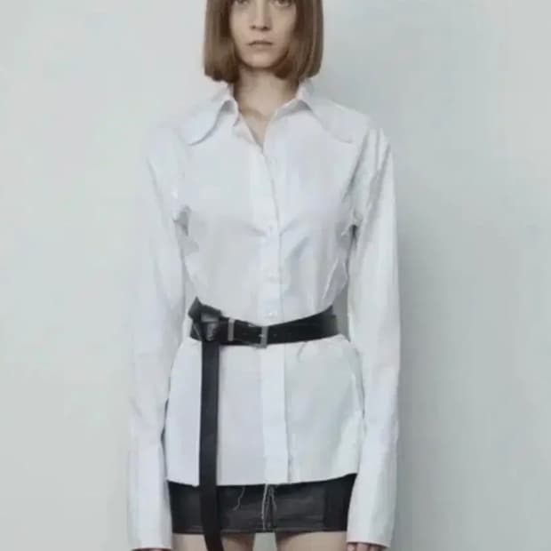 보헤미안서울 커팅 데미지 셔츠 