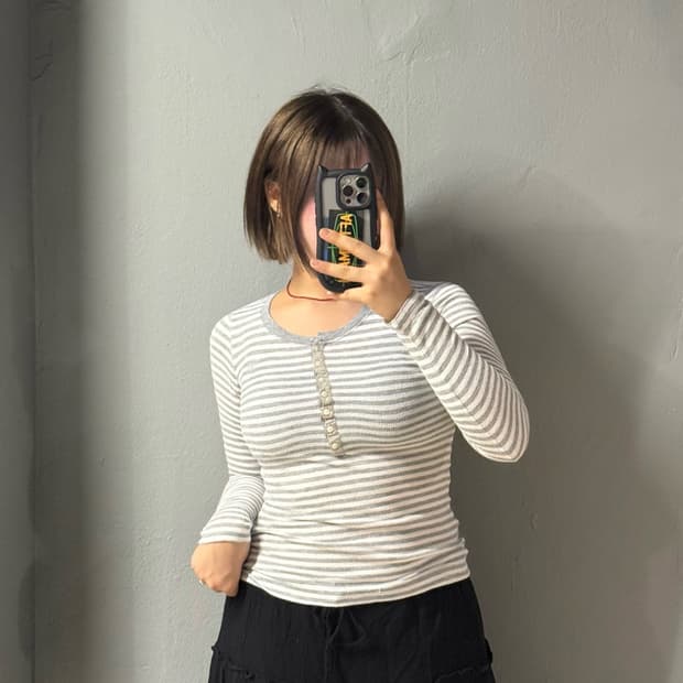 Abercrombie stripe pattern long sleeve