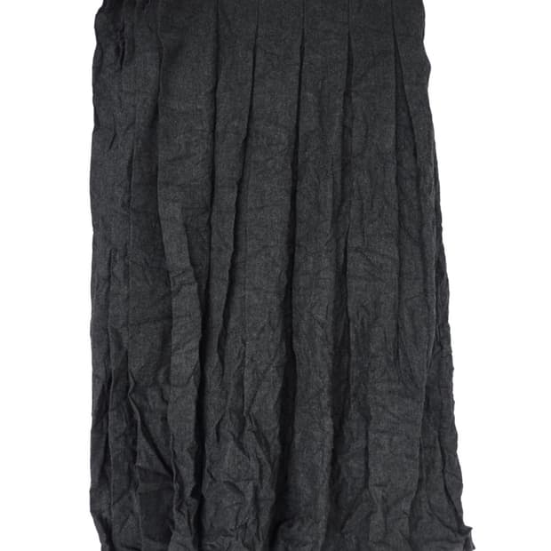 에옹쓰 Paper Wool Offbeat Pleats Skirt