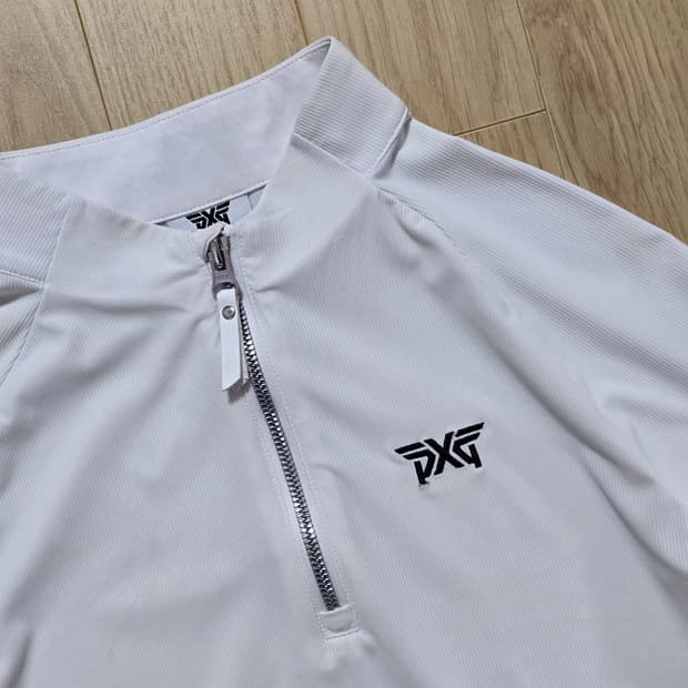 PXG 화이트 하프집업 골프웨어 S사이즈