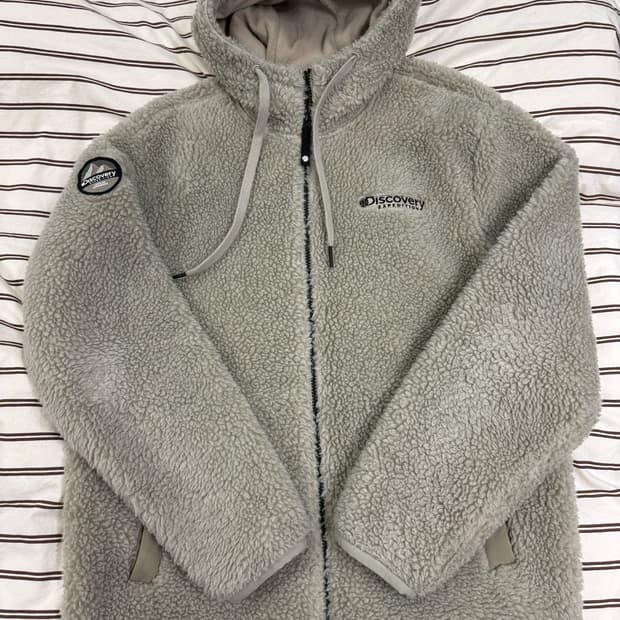 디스커버리 플리스 후드 100