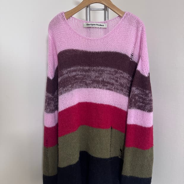 TheOpen Product 스트라이프 니트