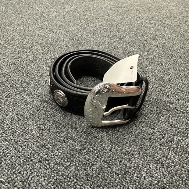 빈티지 웨스턴 블랙 벨트
