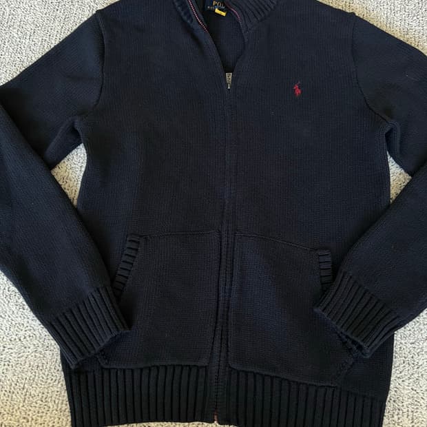 폴로 랄프 로렌　니트 집업 가디건