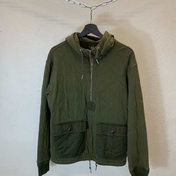 더블알엘 퀄팅 풀어보 파카