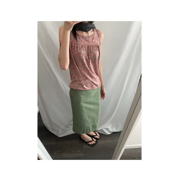 United Arrows Pink Label flower sleevele