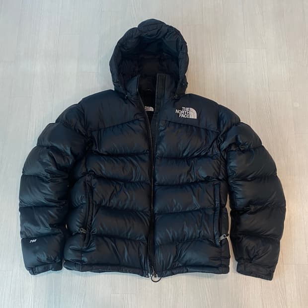 노스페이스 700 눕시 필파워 구스다운 블랙 L
