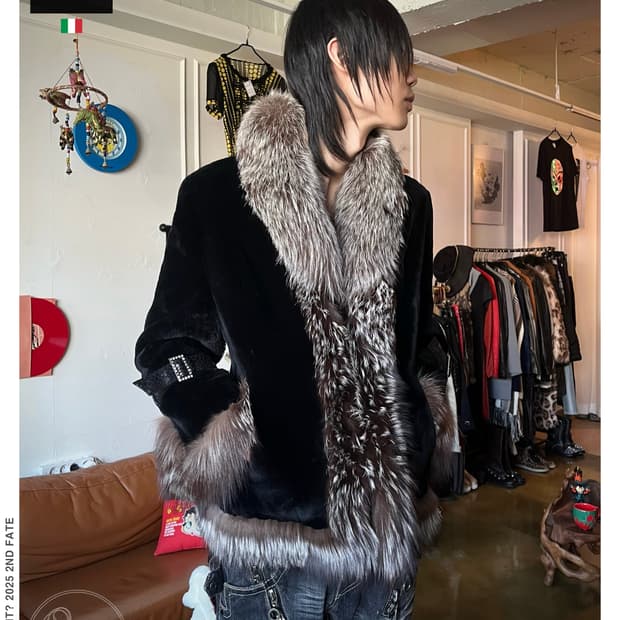 90s Bernini Italian Beaver & Fox Fur JK