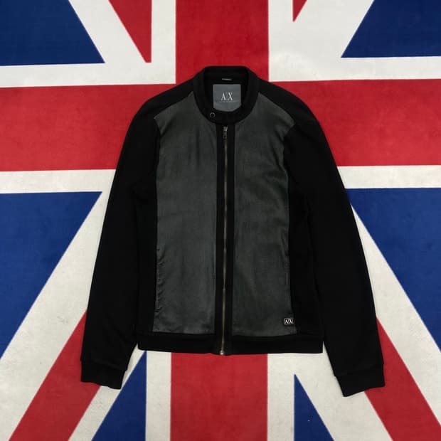 아르마니 레더믹스 코튼집업 M