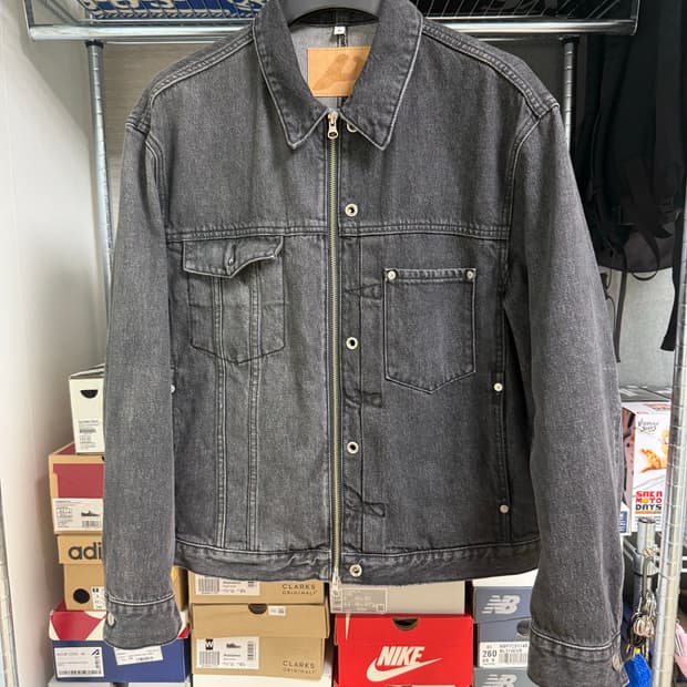 플랙진 x 언어펙티트 흑청 데님 셋업 (상의 M 하의 L)