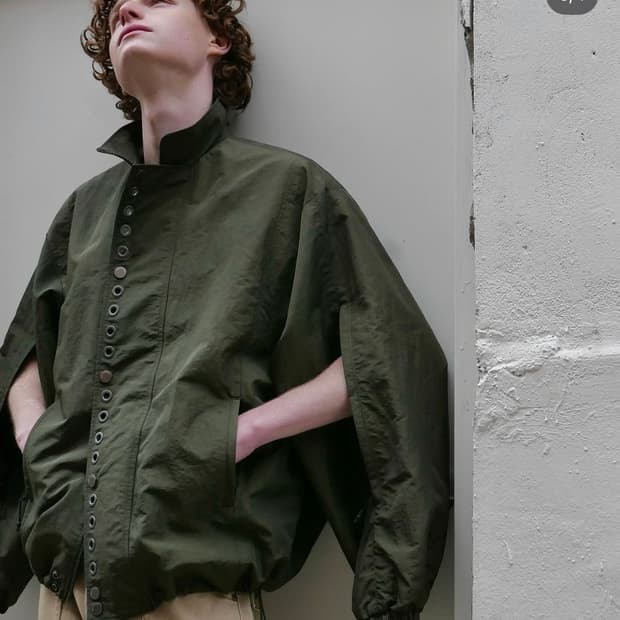 Esc studio 바이커 자켓 카키