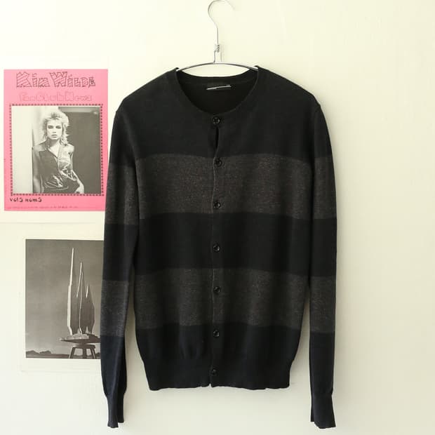 라드 뮤지션 스트라이프 니트 가디건 