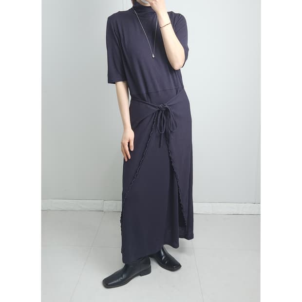 타이 랩 맥시 원피스