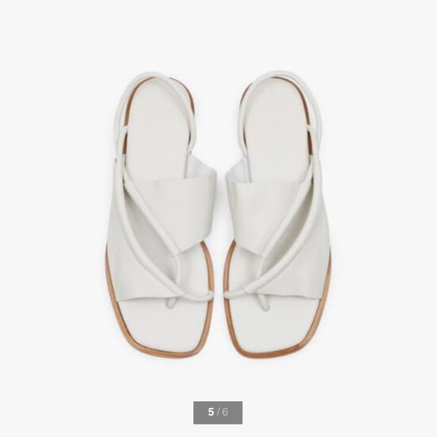 [36] 헤레우 클라바 샌들 화이트 크림 아이보리