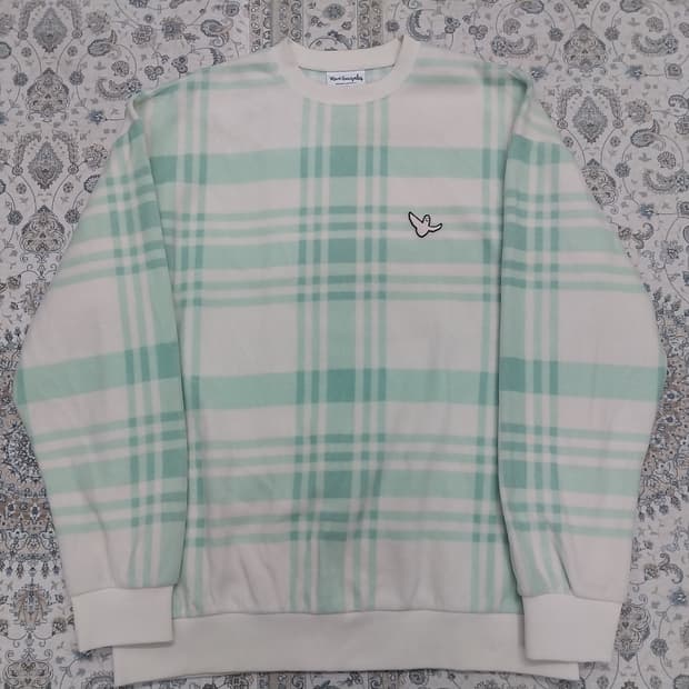 마크 곤잘레스 체크 플리스 맨투맨 L